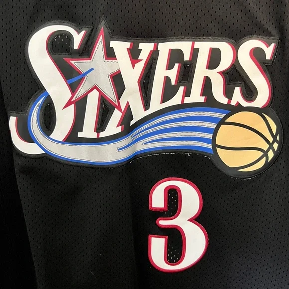 Authentic Allen Iverson Sixers Basketball Jersey - Picture 3 of 7